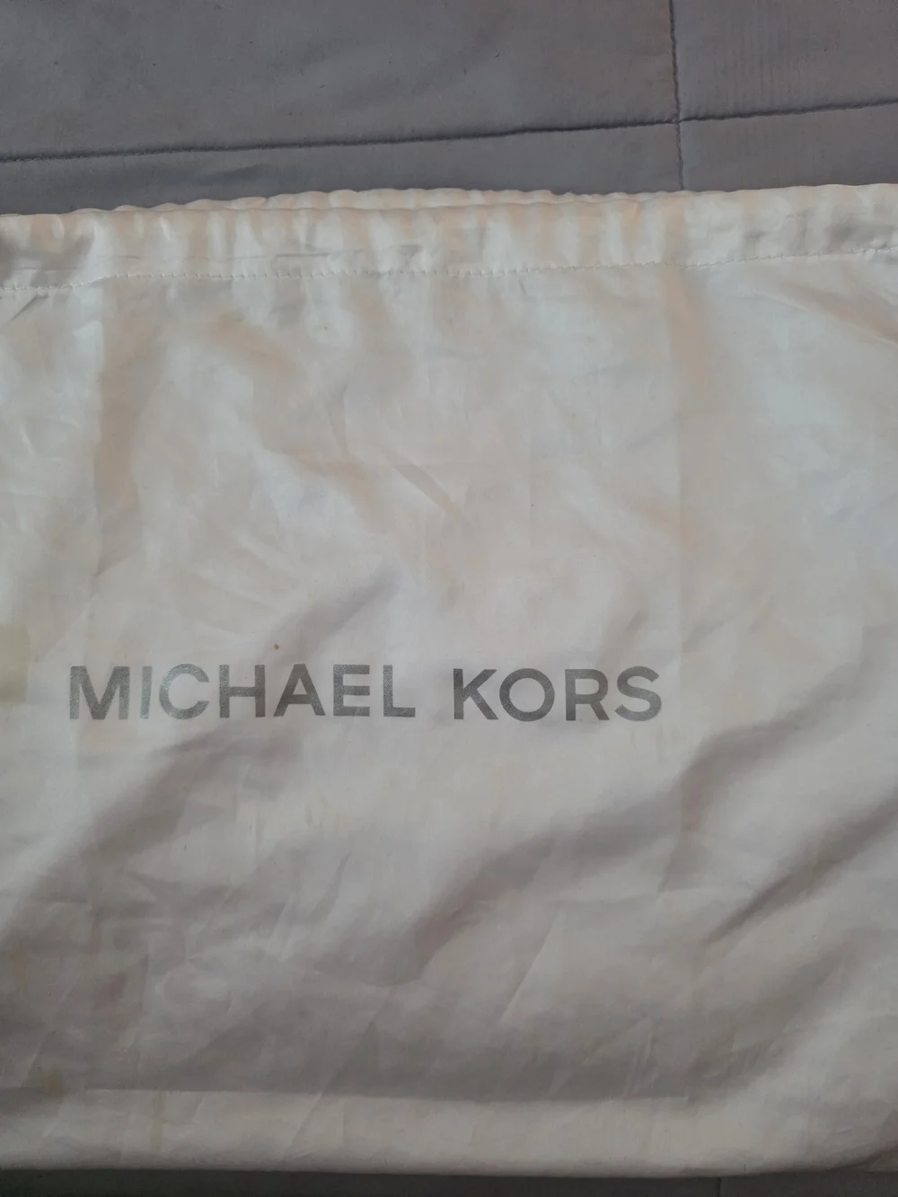Michael Kors Rhea Blue Pebbled Leather Zipper Pocket Hobo Shoulder Bag